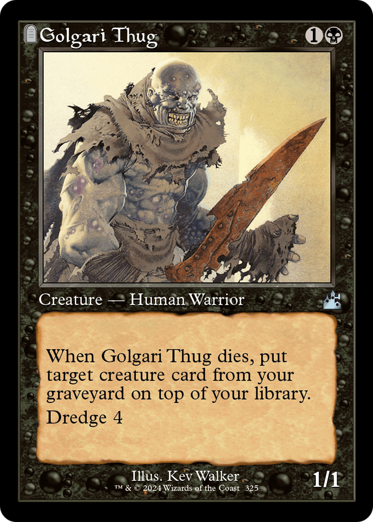 Golgari Thug (Retro Frame) [Ravnica Remastered] | GrognardGamesBatavia