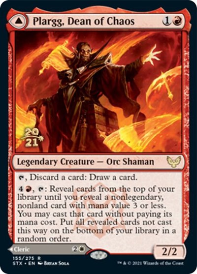 Plargg, Dean of Chaos // Augusta, Dean of Order [Strixhaven: School of Mages Prerelease Promos] | GrognardGamesBatavia