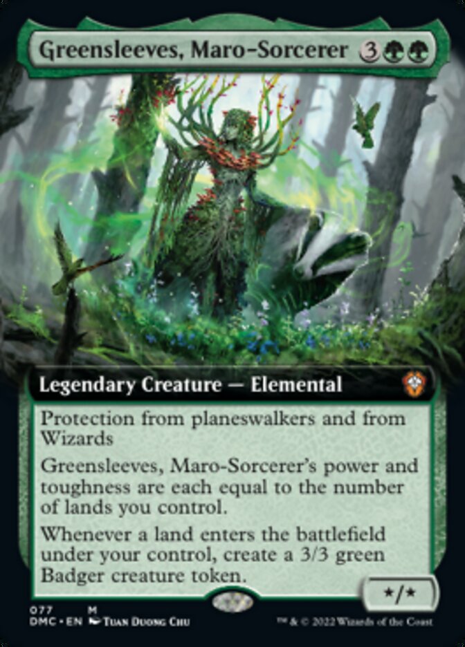 Greensleeves, Maro-Sorcerer (Extended Art) [Dominaria United Commander] | GrognardGamesBatavia