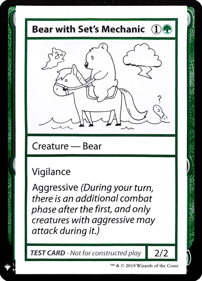 Bear with Set's Mechanic [Mystery Booster Playtest Cards] | GrognardGamesBatavia