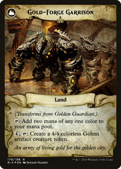 Golden Guardian // Gold-Forge Garrison [Rivals of Ixalan Prerelease Promos] | GrognardGamesBatavia