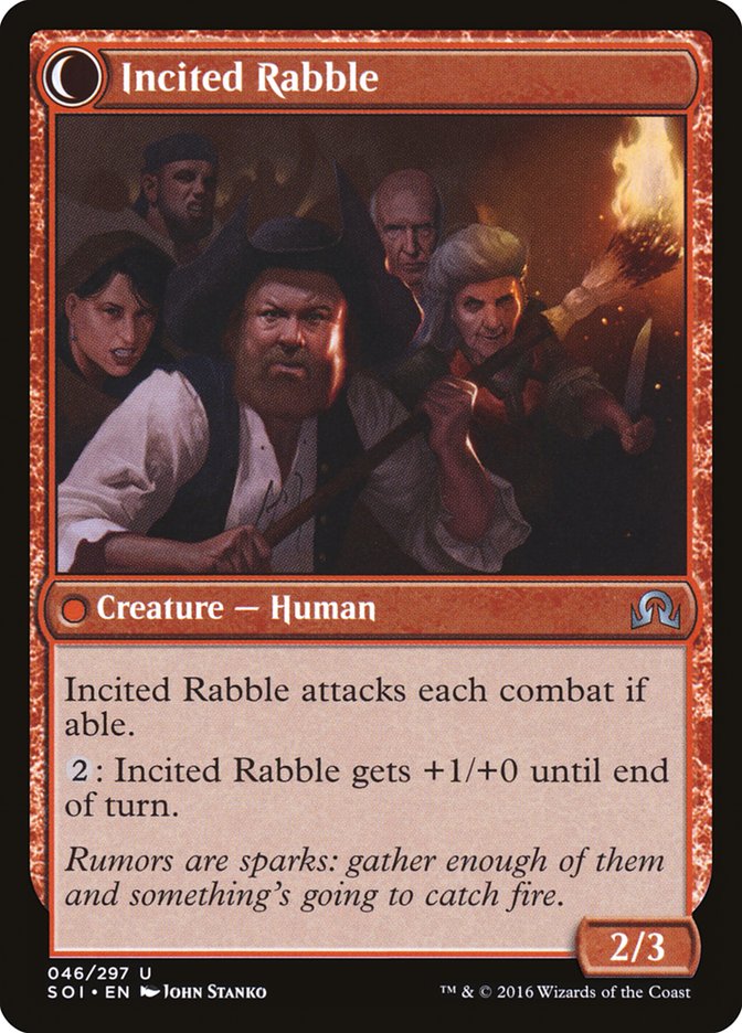 Town Gossipmonger // Incited Rabble [Shadows over Innistrad] | GrognardGamesBatavia