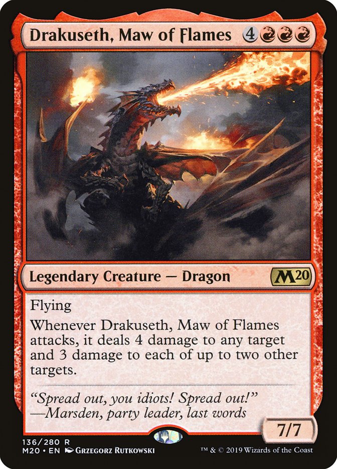 Drakuseth, Maw of Flames [Core Set 2020] | GrognardGamesBatavia