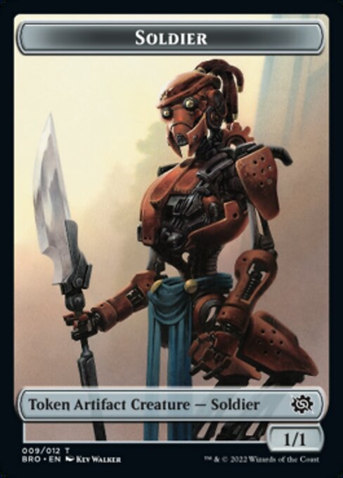 Powerstone // Soldier (009) Double-Sided Token [The Brothers' War Tokens] | GrognardGamesBatavia