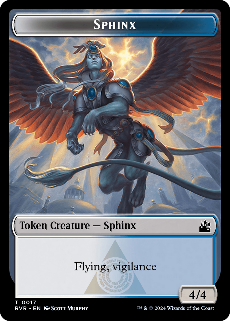 Saproling // Sphinx Double-Sided Token [Ravnica Remastered Tokens] | GrognardGamesBatavia