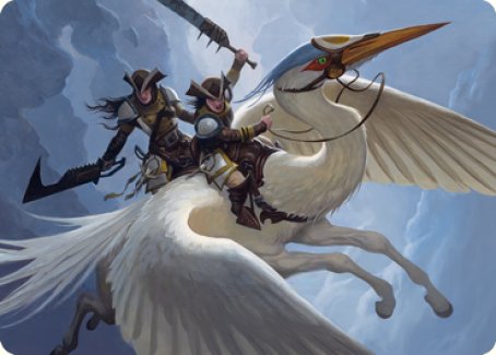 Gryffwing Cavalry Art Card [Innistrad: Crimson Vow Art Series] | GrognardGamesBatavia