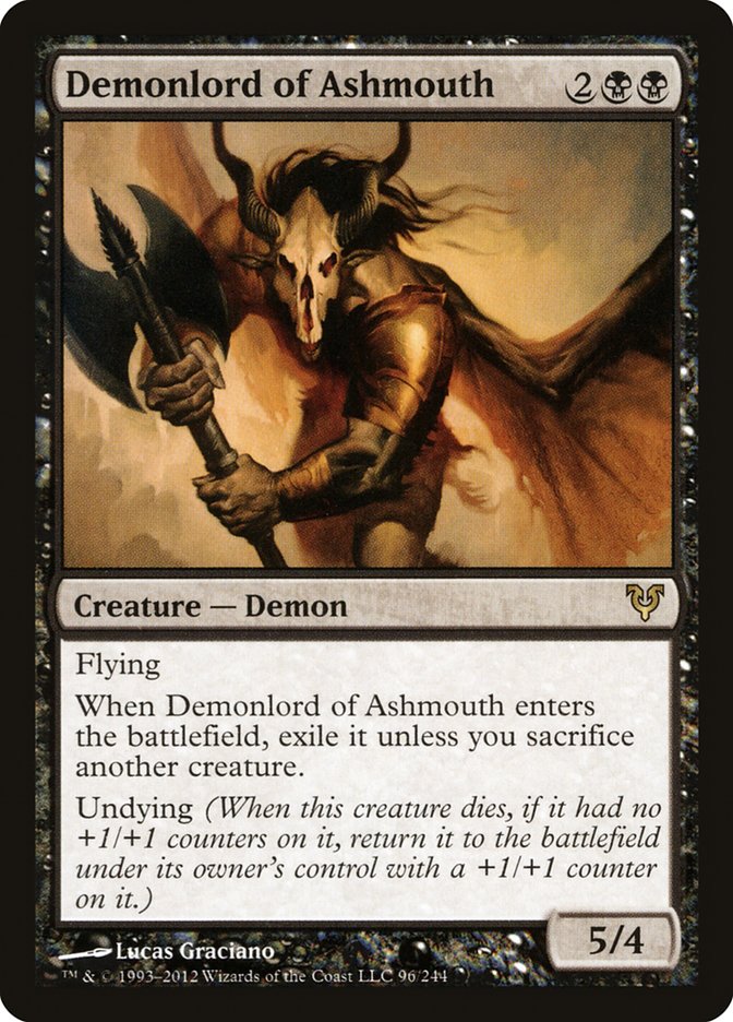 Demonlord of Ashmouth [Avacyn Restored] | GrognardGamesBatavia