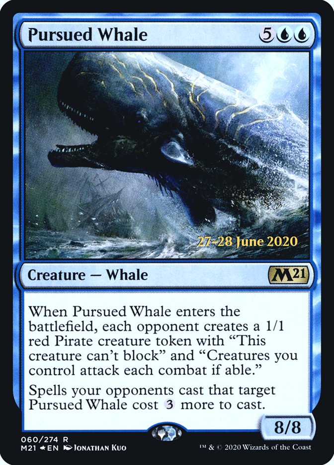 Pursued Whale [Core Set 2021 Prerelease Promos] | GrognardGamesBatavia