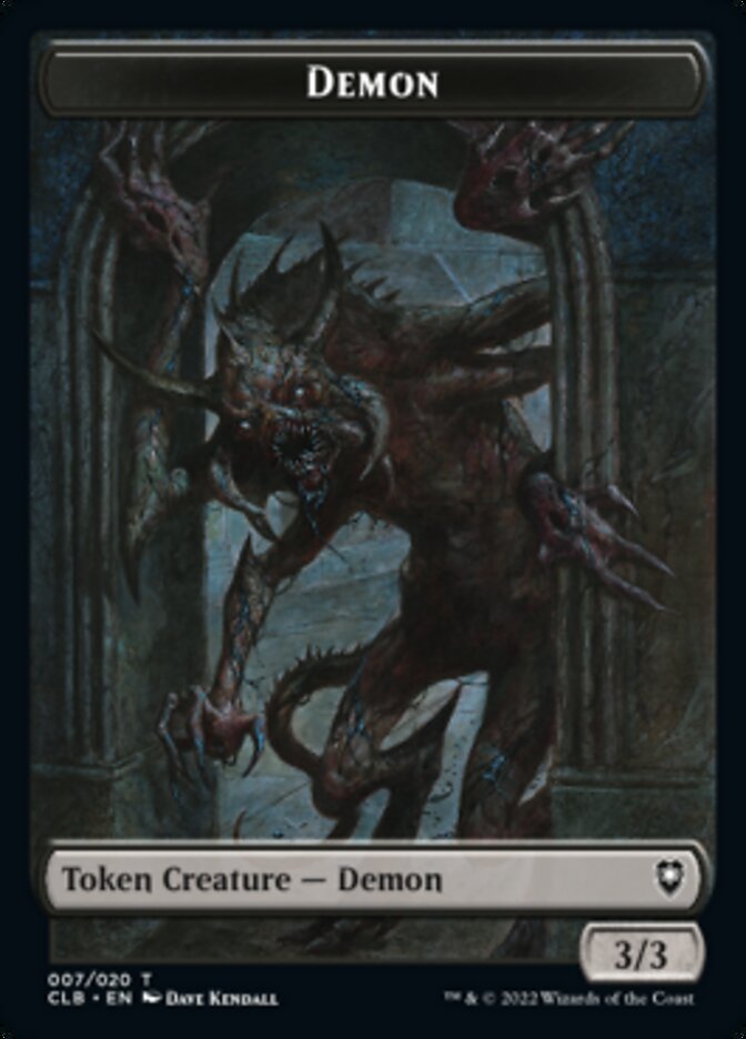 Demon Token [Commander Legends: Battle for Baldur's Gate Tokens] | GrognardGamesBatavia