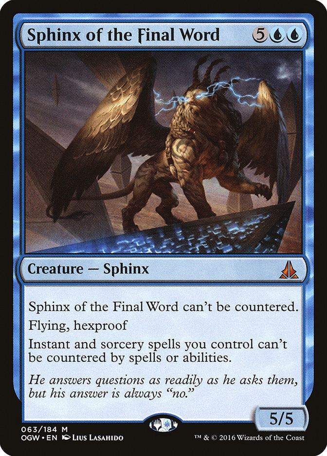 Sphinx of the Final Word [Oath of the Gatewatch] | GrognardGamesBatavia