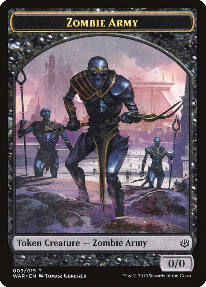 Zombie Army Token (009/019) [War of the Spark Tokens] | GrognardGamesBatavia