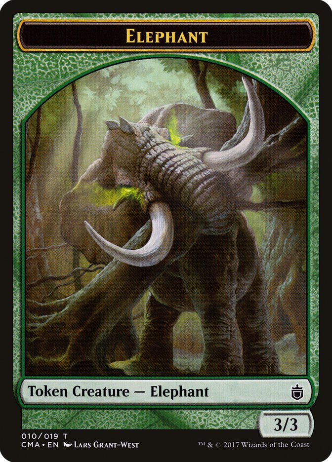 Elephant Token [Commander Anthology Tokens] | GrognardGamesBatavia