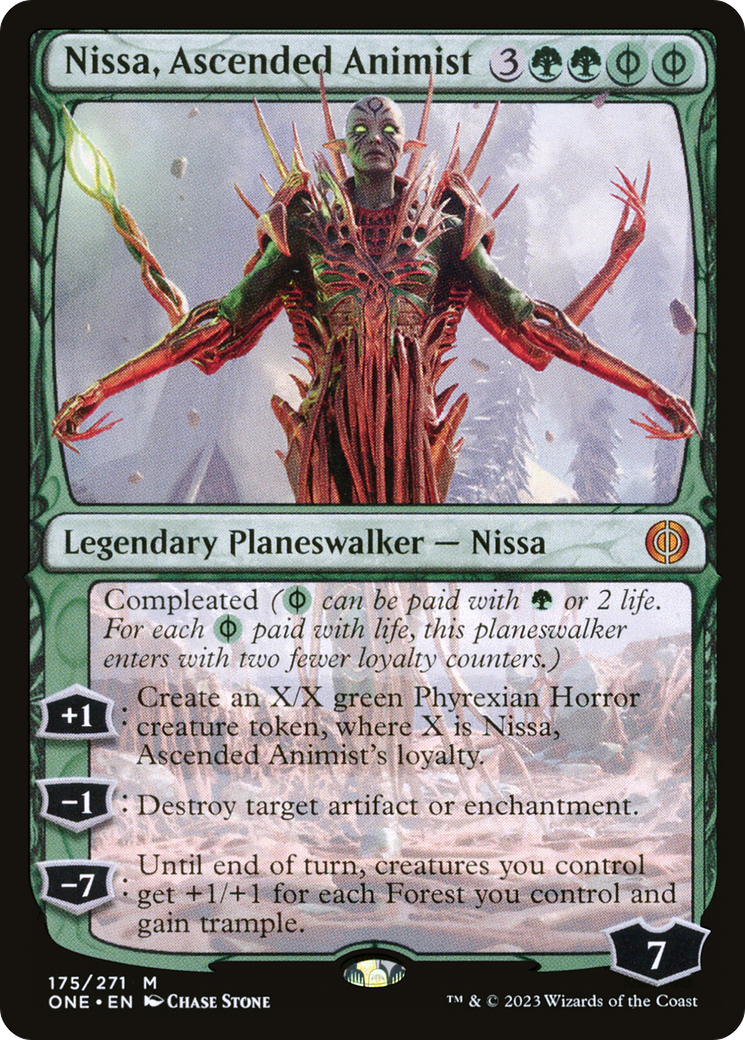 Nissa, Ascended Animist [Phyrexia: All Will Be One] | GrognardGamesBatavia