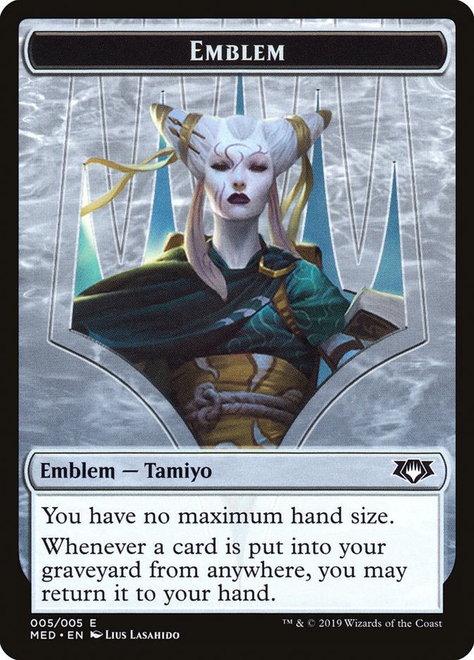 Tamiyo, the Moon Sage Emblem [Mythic Edition Tokens] | GrognardGamesBatavia