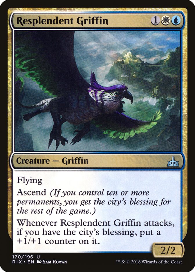 Resplendent Griffin [Rivals of Ixalan] | GrognardGamesBatavia