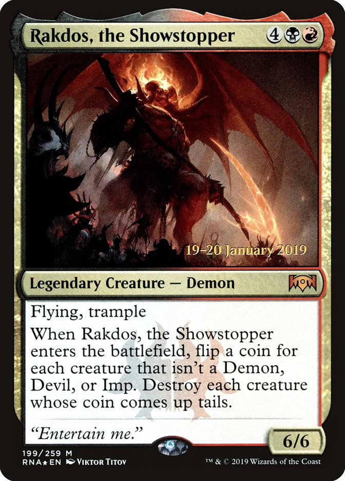 Rakdos, the Showstopper [Ravnica Allegiance Prerelease Promos] | GrognardGamesBatavia