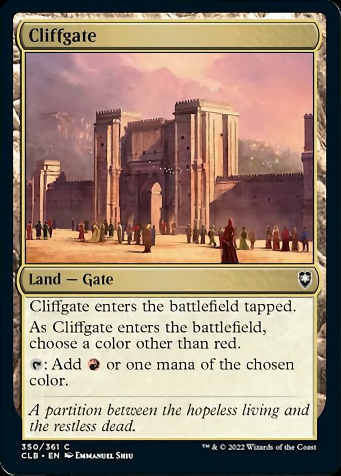 Cliffgate [Commander Legends: Battle for Baldur's Gate] | GrognardGamesBatavia