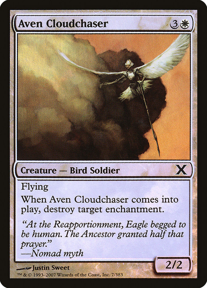 Aven Cloudchaser (Premium Foil) [Tenth Edition] | GrognardGamesBatavia