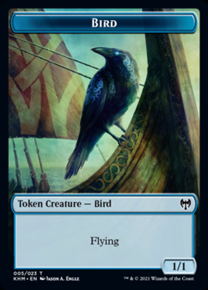 Bird Token [Kaldheim Tokens] | GrognardGamesBatavia