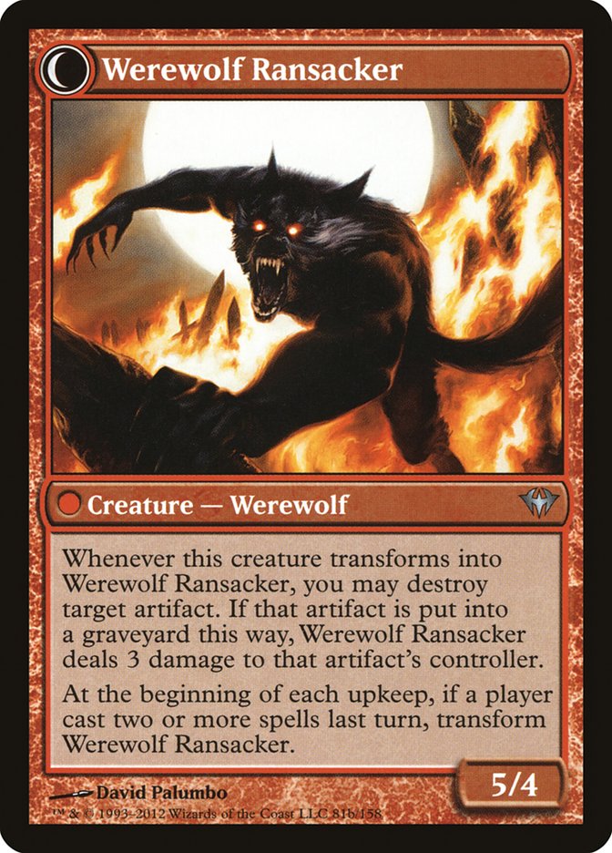 Afflicted Deserter // Werewolf Ransacker [Dark Ascension] | GrognardGamesBatavia