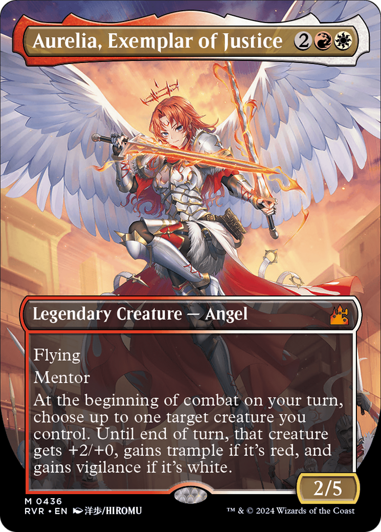 Aurelia, Exemplar of Justice (Anime Borderless) [Ravnica Remastered] | GrognardGamesBatavia