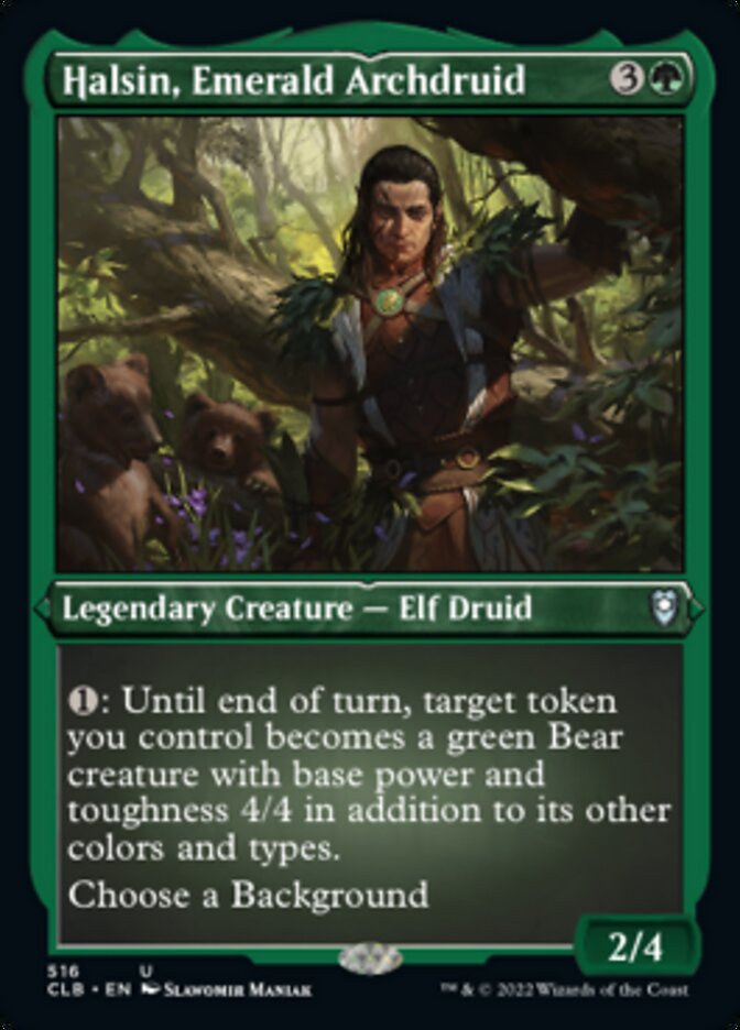 Halsin, Emerald Archdruid (Foil Etched) [Commander Legends: Battle for Baldur's Gate] | GrognardGamesBatavia