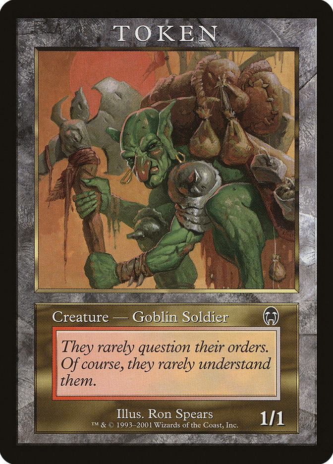 Goblin Soldier Token [Magic Player Rewards 2001] | GrognardGamesBatavia