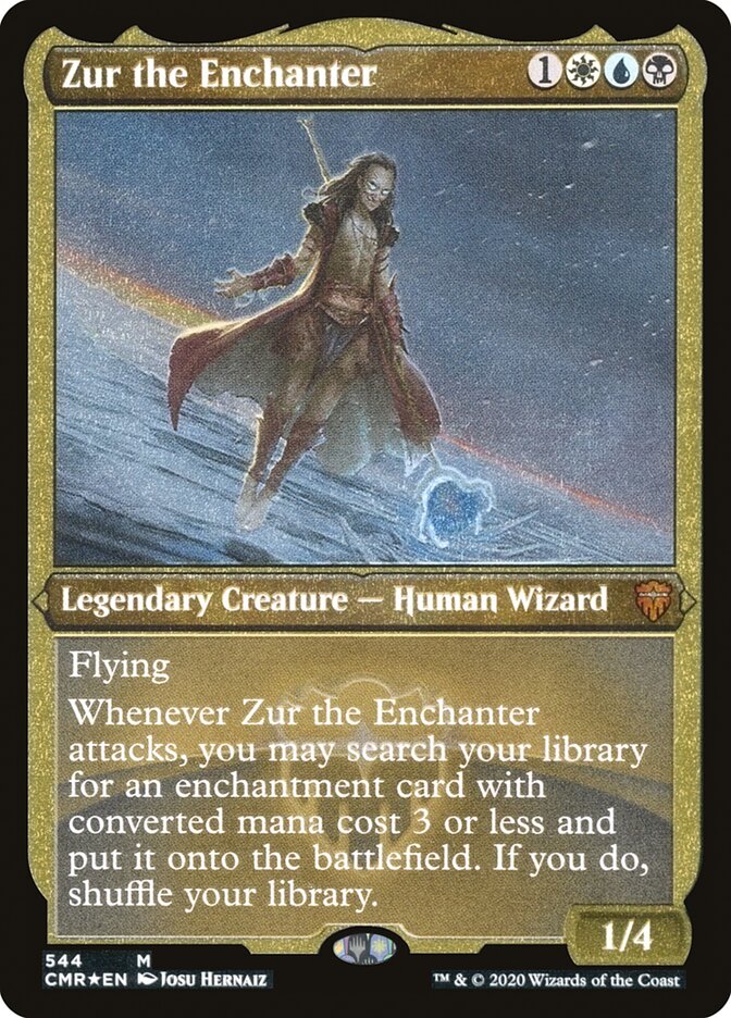 Zur the Enchanter (Etched) [Commander Legends] | GrognardGamesBatavia