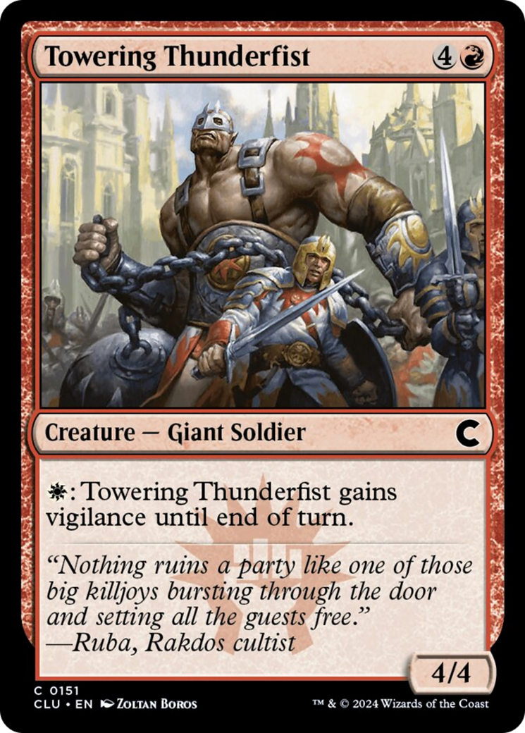 Towering Thunderfist [Ravnica: Clue Edition] | GrognardGamesBatavia