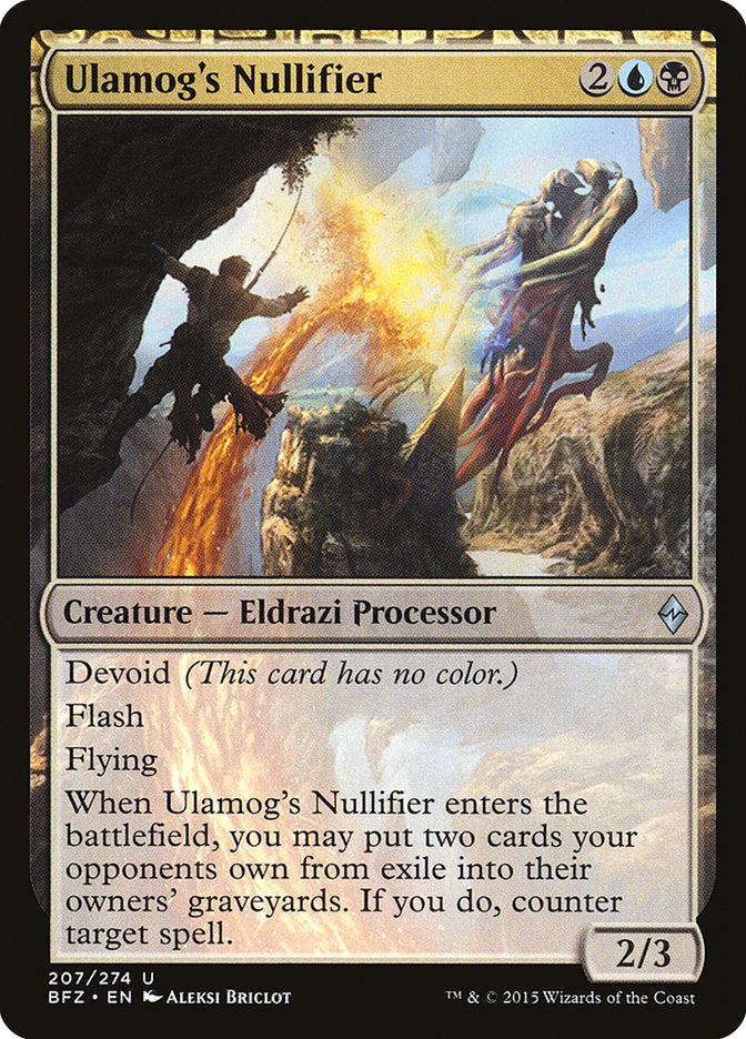 Ulamog's Nullifier [Battle for Zendikar] | GrognardGamesBatavia