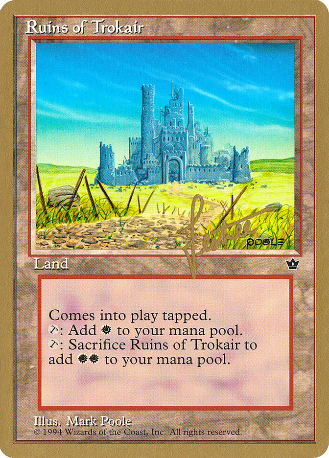 Ruins of Trokair (Bertrand Lestree) [Pro Tour Collector Set] | GrognardGamesBatavia