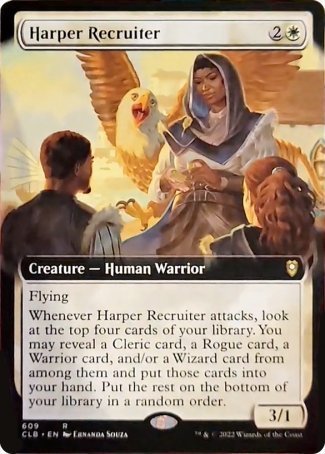 Harper Recruiter (Extended Art) [Commander Legends: Battle for Baldur's Gate] | GrognardGamesBatavia