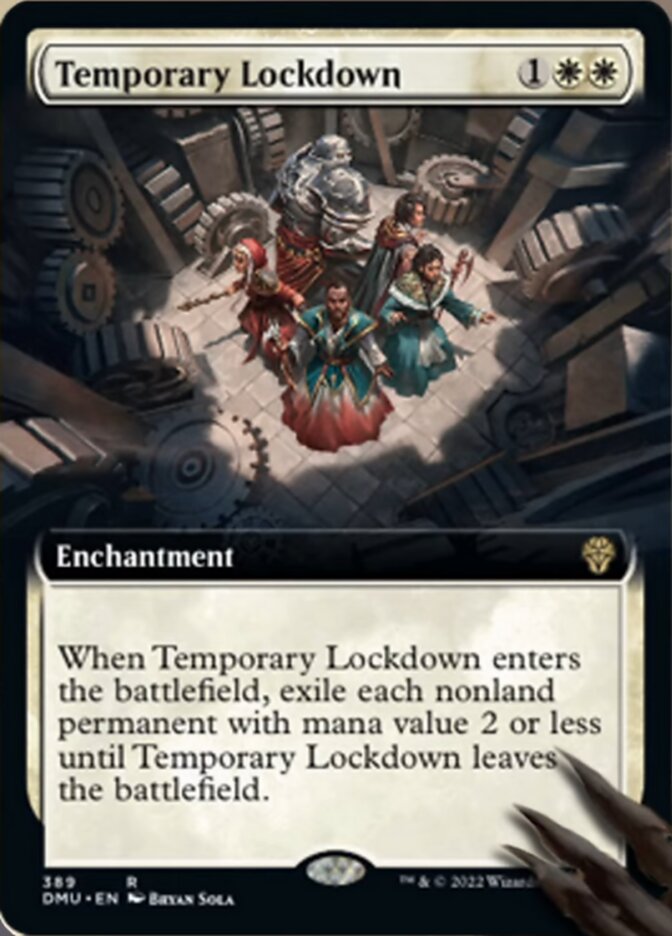 Temporary Lockdown (Extended Art) [Dominaria United] | GrognardGamesBatavia