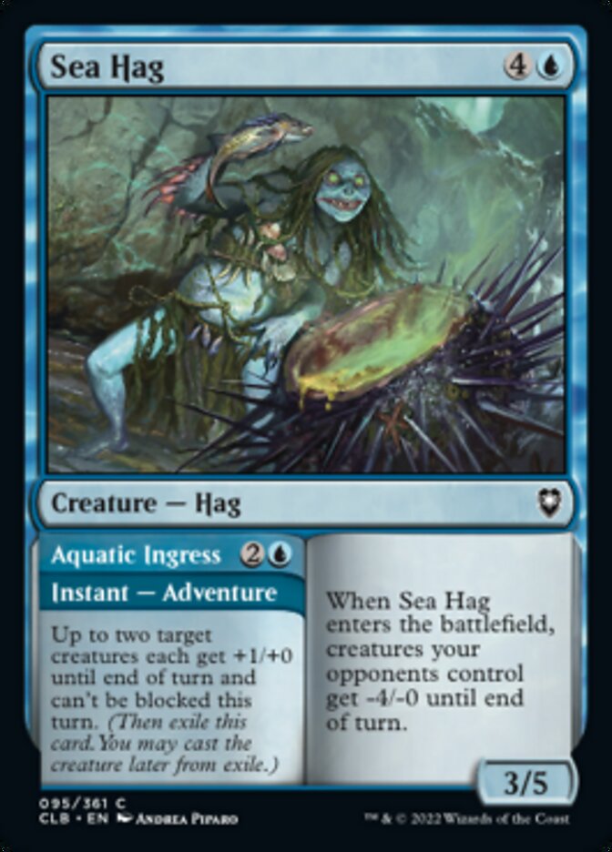 Sea Hag // Aquatic Ingress [Commander Legends: Battle for Baldur's Gate] | GrognardGamesBatavia