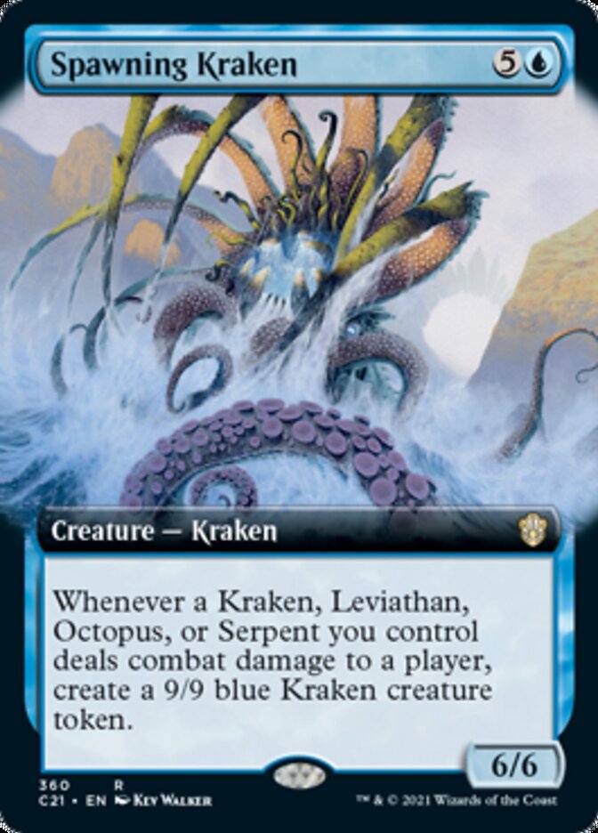 Spawning Kraken (Extended Art) [Commander 2021] | GrognardGamesBatavia