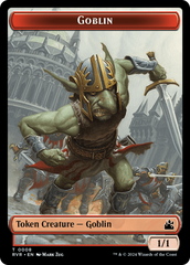Goblin (0008) // Angel (0002) Double-Sided Token [Ravnica Remastered Tokens] | GrognardGamesBatavia