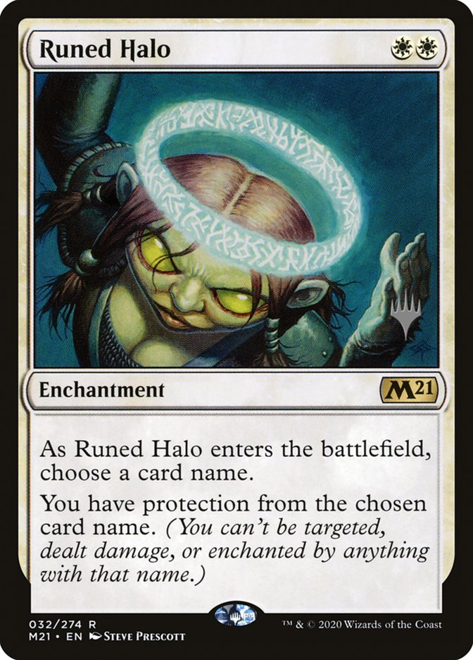 Runed Halo (Promo Pack) [Core Set 2021 Promos] | GrognardGamesBatavia