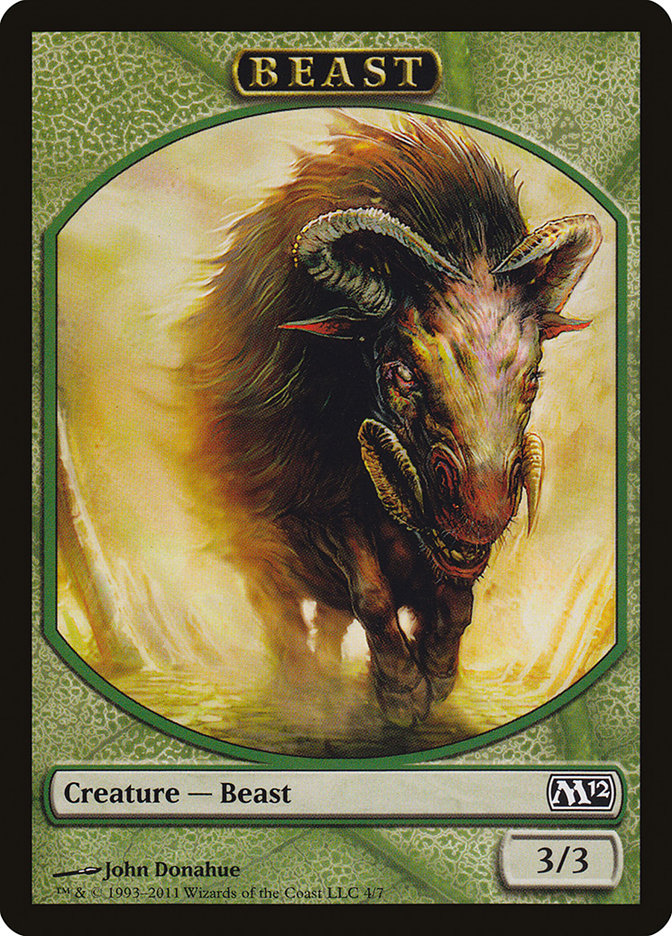 Beast Token [Magic 2012 Tokens] | GrognardGamesBatavia