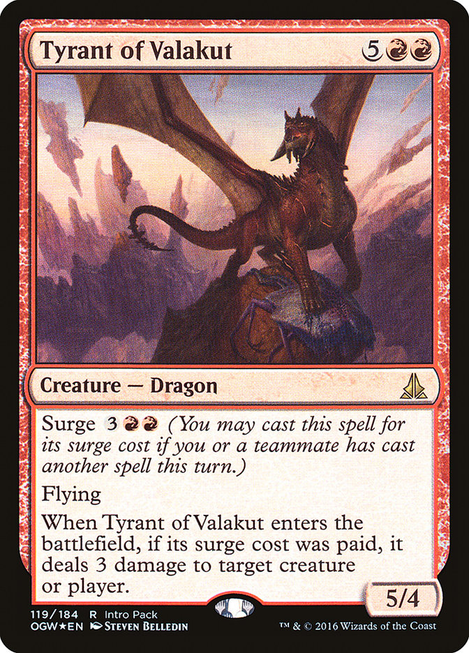 Tyrant of Valakut (Intro Pack) [Oath of the Gatewatch Promos] | GrognardGamesBatavia