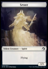 Wolf // Spirit Double-Sided Token [Innistrad: Midnight Hunt Tokens] | GrognardGamesBatavia