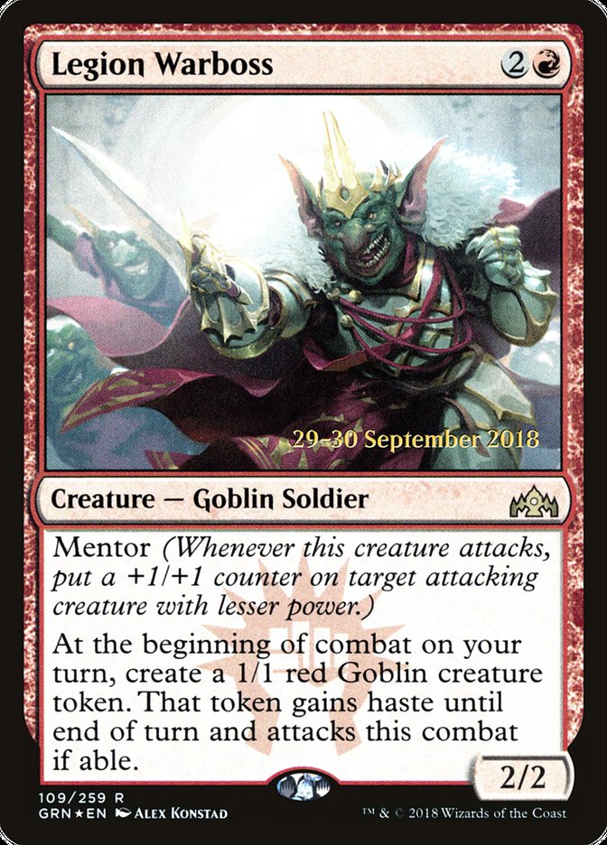 Legion Warboss [Guilds of Ravnica Prerelease Promos] | GrognardGamesBatavia