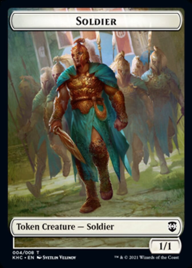 Soldier Token [Kaldheim Commander Tokens] | GrognardGamesBatavia