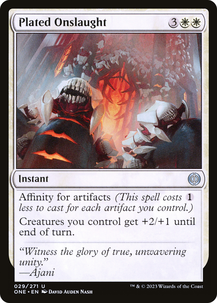 Plated Onslaught [Phyrexia: All Will Be One] | GrognardGamesBatavia