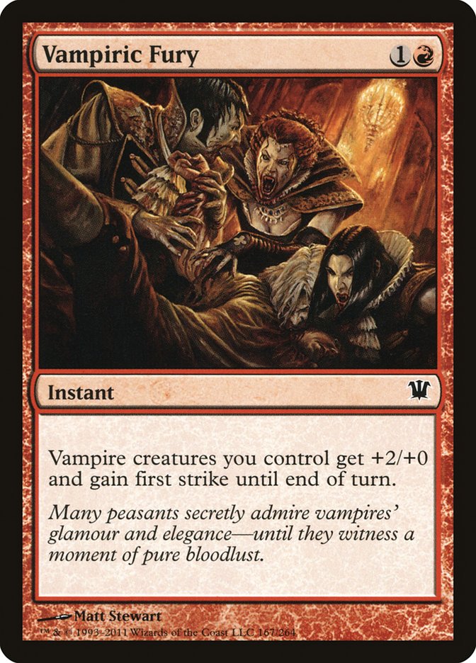 Vampiric Fury [Innistrad] | GrognardGamesBatavia