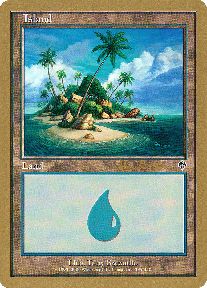 Island (ab335b) (Alex Borteh) [World Championship Decks 2001] | GrognardGamesBatavia