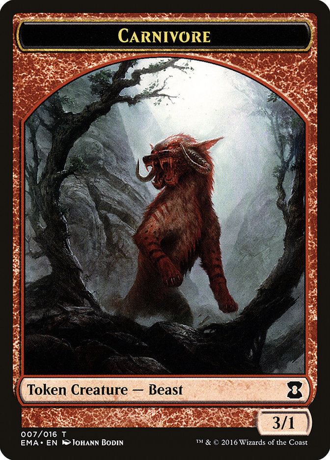 Carnivore Token [Eternal Masters Tokens] | GrognardGamesBatavia