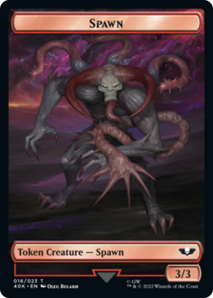 Spawn // Plaguebearer of Nurgle Double-Sided Token [Universes Beyond: Warhammer 40,000 Tokens] | GrognardGamesBatavia