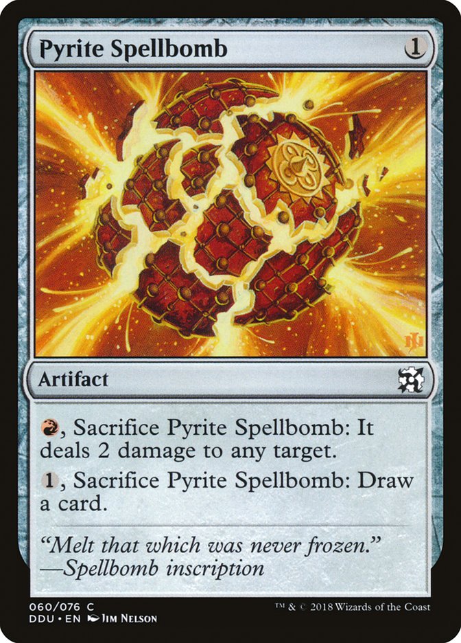 Pyrite Spellbomb [Duel Decks: Elves vs. Inventors] | GrognardGamesBatavia