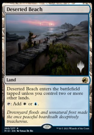 Deserted Beach (Promo Pack) [Innistrad: Midnight Hunt Promos] | GrognardGamesBatavia