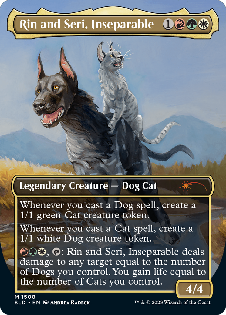 Rin and Seri, Inseparable (1508) // Rin and Seri, Inseparable [Secret Lair Commander Deck: Raining Cats and Dogs] | GrognardGamesBatavia